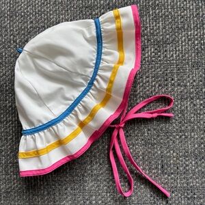 🌈 Vintage Colorful Ruffled Sun Hat | 18 Months 👶 Perfect Summer Accessory